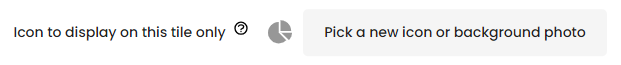 Moodle - Tiles Format - Edit Tile - Icon to display on this tile only
